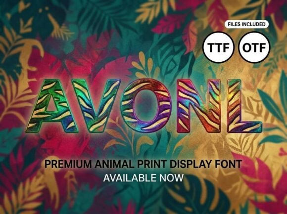 Avonl: A Bold Display Font for Makers