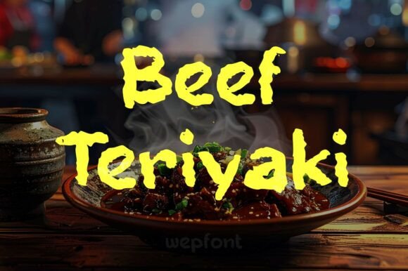 Beef Teriyaki: A Bold Display Font for Branding