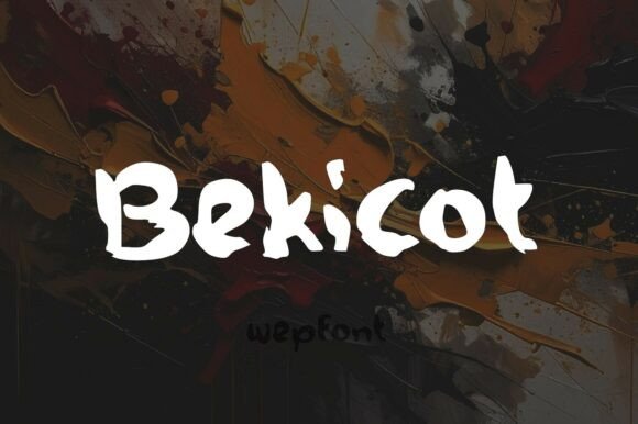 Bekicot Font: Bold Brush Style for Branding