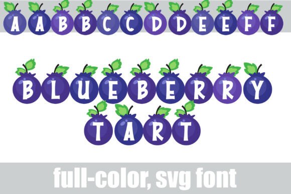 Blueberry Tart: A Vibrant Color Font for Editorial Design