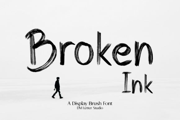 Broken Ink: A Bold Display Font for Branding