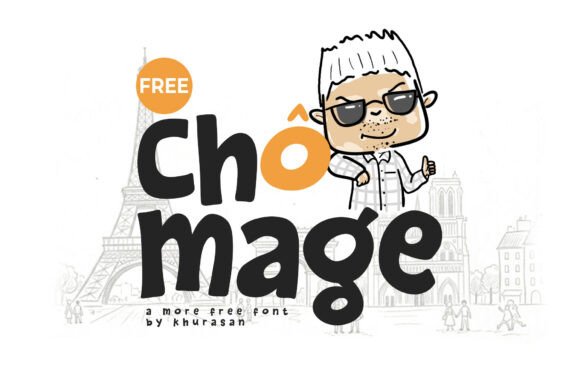 Chomage: A Playful Display Font for Bold Marketing
