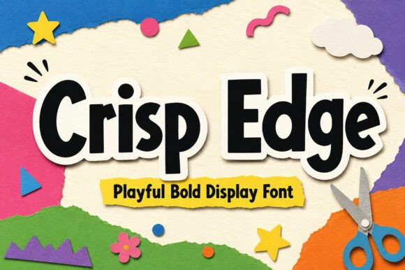 Crisp Edge: A Bold Sans Serif Font for Makers