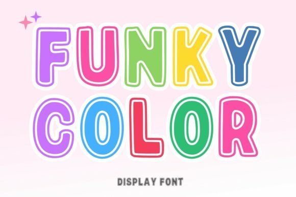 Funky Color: A Playful Display Font for Web Design