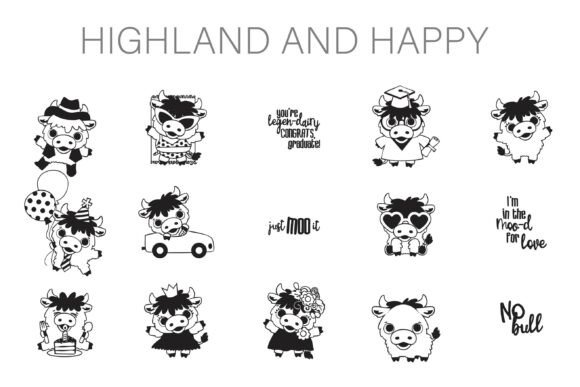 Highland and Happy Dingbats Font
