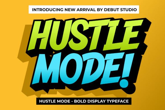 Hustle Mode: A Bold Display Typeface for Editors