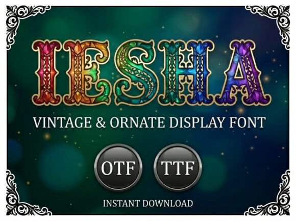 Iesha: A Display Font That Elevates Brand Identity