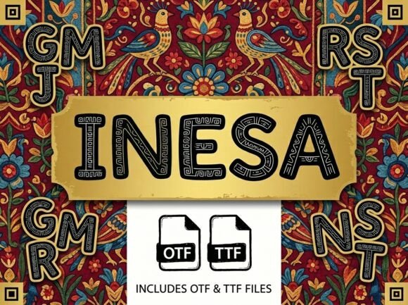 Inesa: A Bold Display Font for Editorial Impact