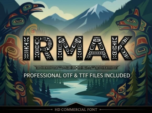 Irmak: A Bold Display Font for Handmade Brands