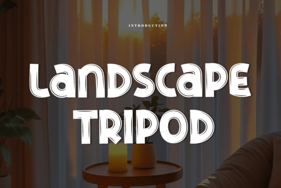 Landscape Tripod: A Bold Display Font for Editors