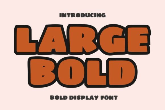 Large Bold: A Playful Display Font for Makers