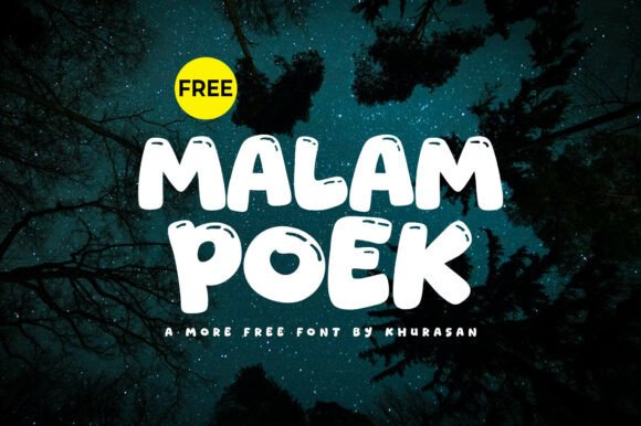 Malam Poek: A Relaxed Typeface for Modern Editorial Design