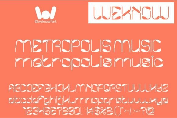 Metropolis Music: A Futuristic Display Font