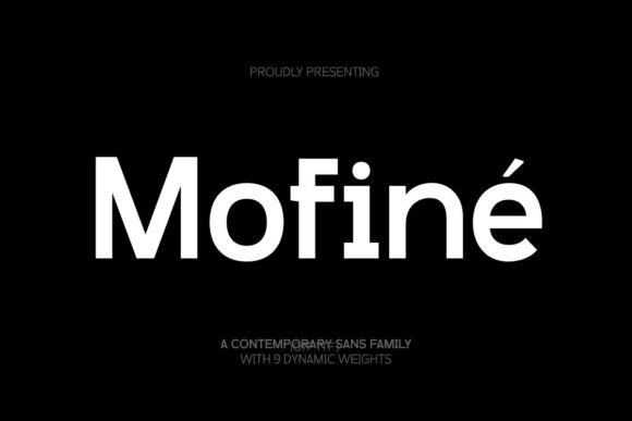 Mofiné: A Versatile Sans Serif Font for Small Business Branding