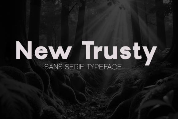 New Trusty Typeface: Bold Elegance for Makers