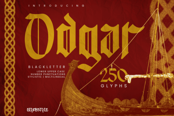 Odgar Blackletter Typeface for Bold Branding