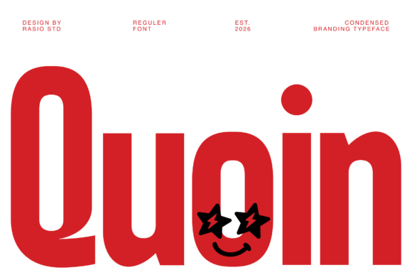 Quoin Typeface: Bold Condensed Sans Serif for Editors