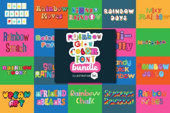 Rainbow Glow Color: A Vibrant Typeface for Brands