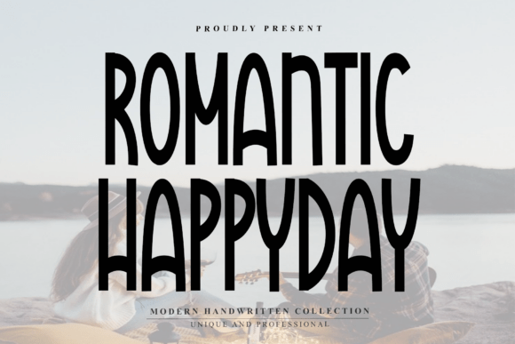 Romantic Happyday: A Bold Display Font for Branding