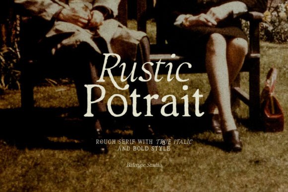 Rustic Portrait: A Handcrafted Serif Font for Authentic Brands