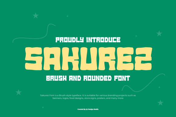 Sakurez Font: Bold Display Type for Makers