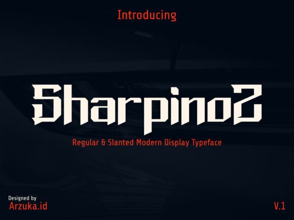 Sharpinoz: A Bold Display Typeface for High-Energy Brands