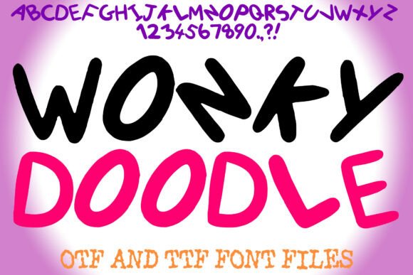 Wonky Doodle: A Playful Display Font for Editors